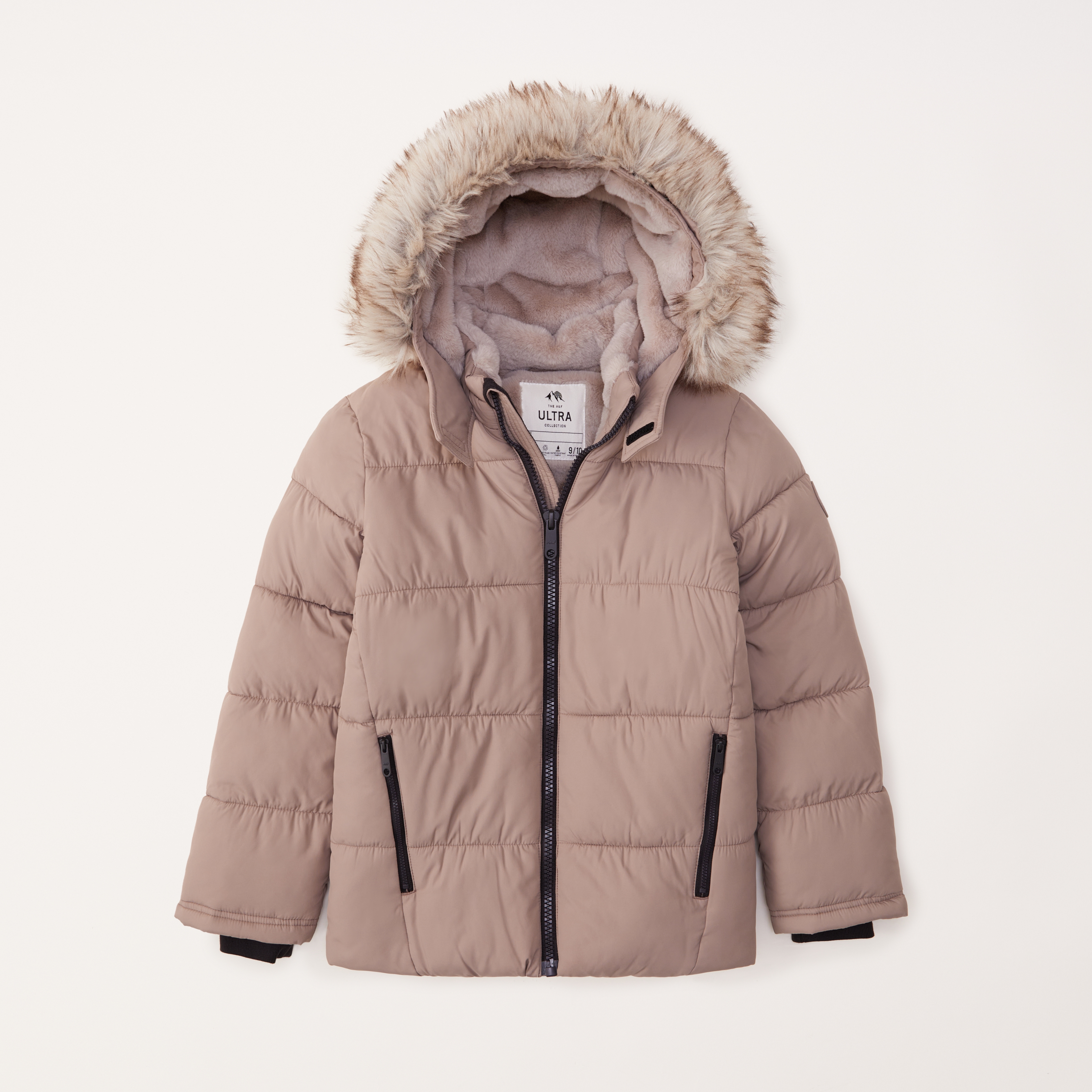 Faux fur clearance hooded puffer abercrombie