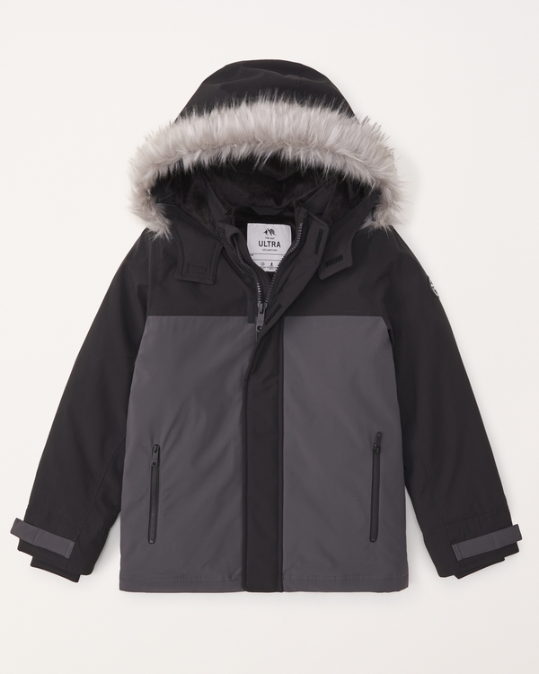 a&f ultra parka, Grey