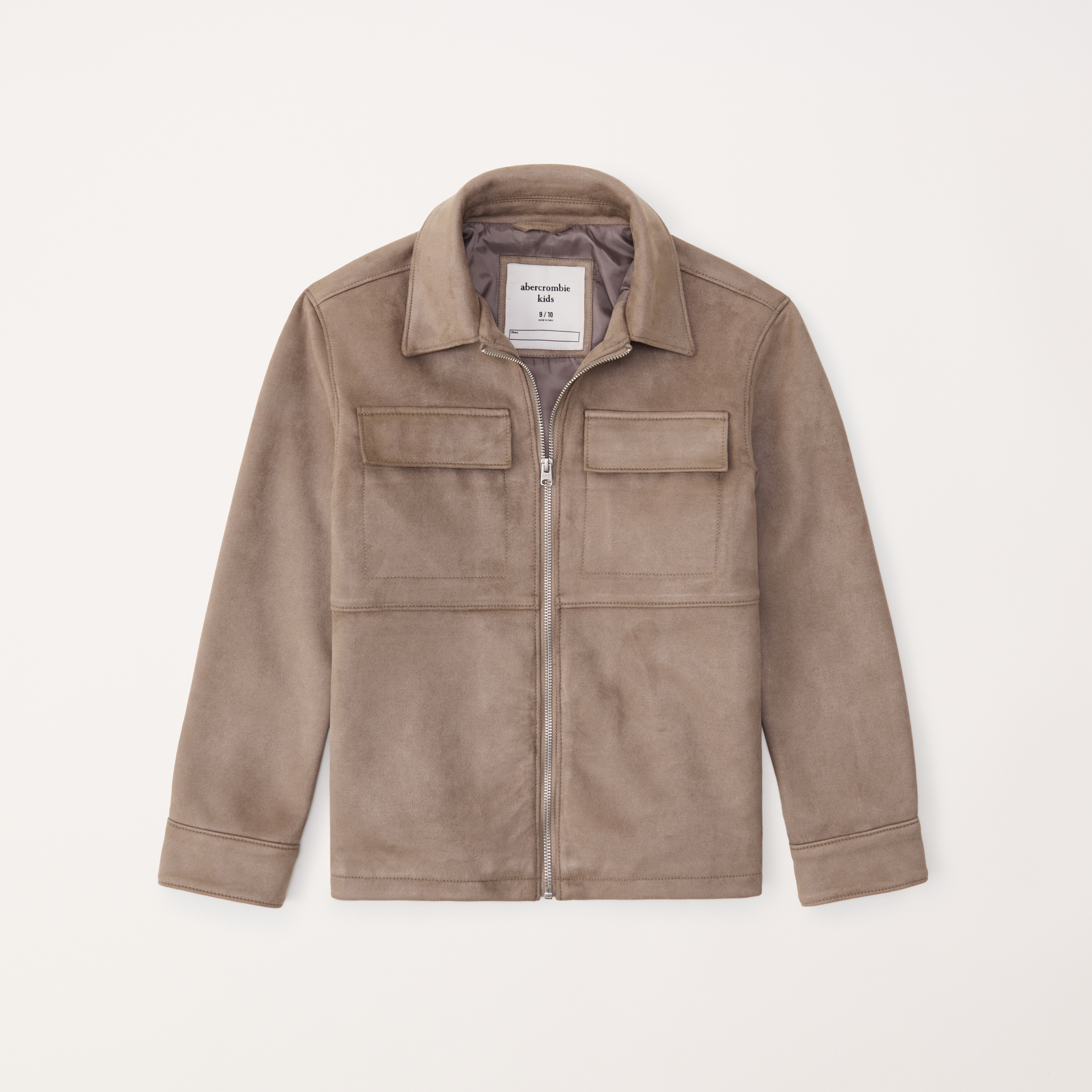 boys faux suede overshirt boys clearance Abercrombie