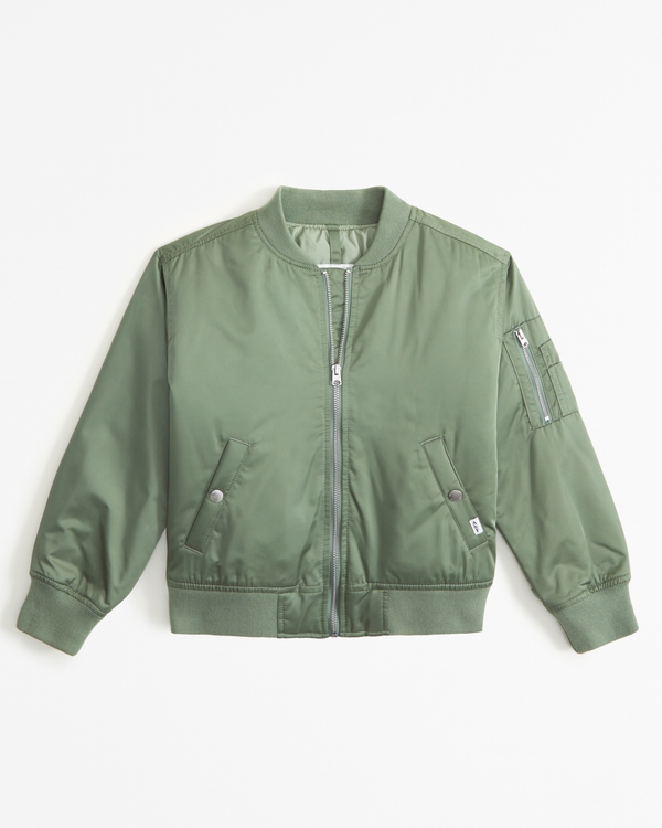 aviator bomber jacket, Green