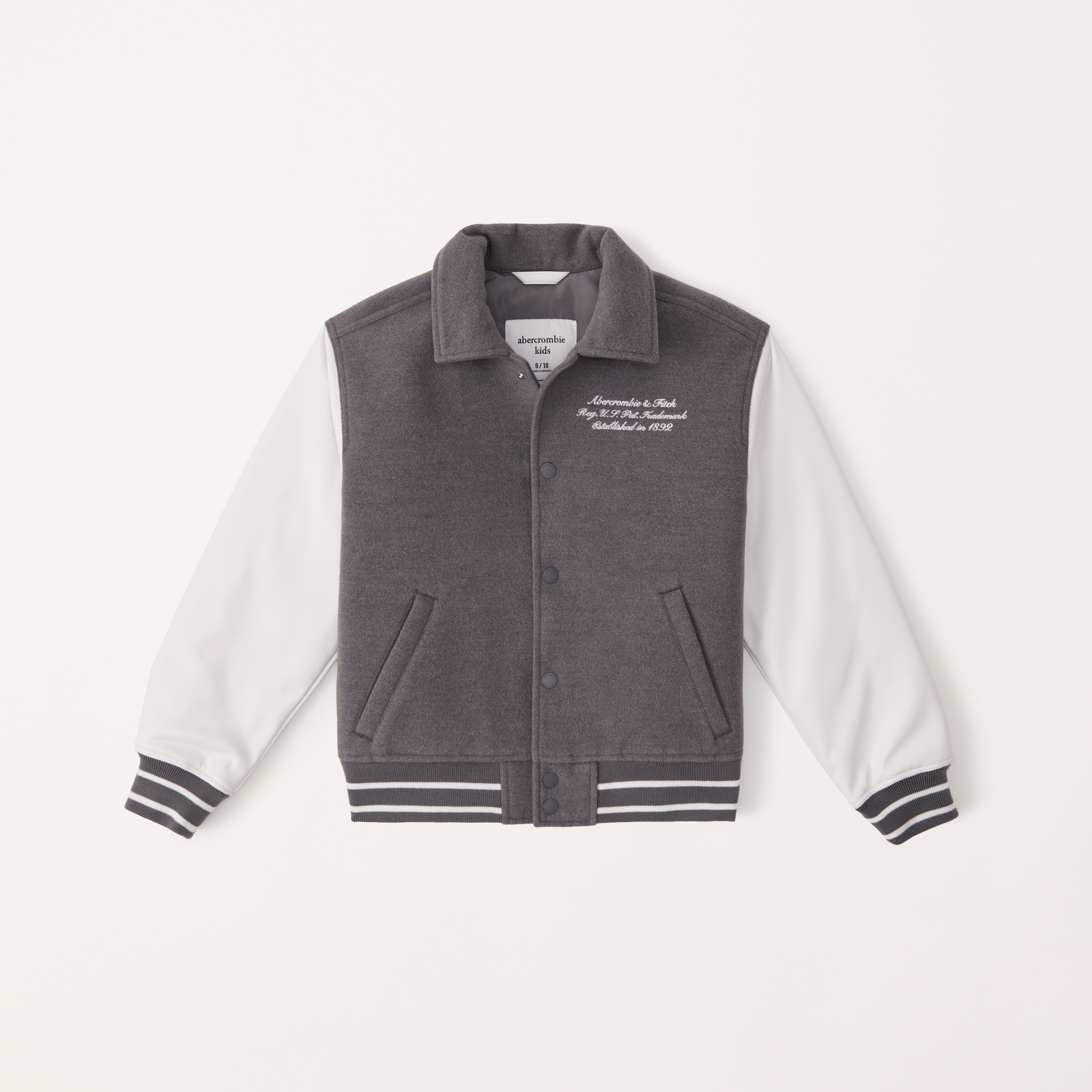 Boys white outlet bomber jacket