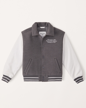 boys varsity bomber jacket boys clearance Abercrombie