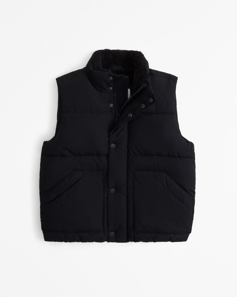 Abercrombie mens puffer vest shop