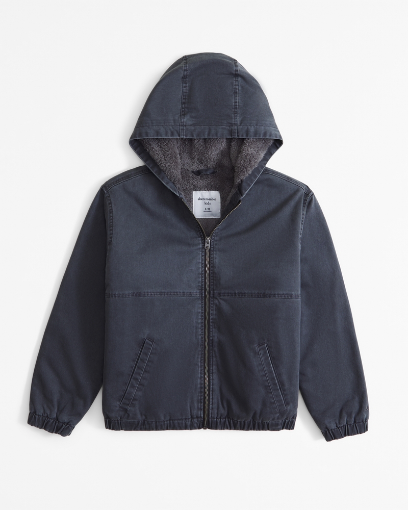 hooded workwear jacket