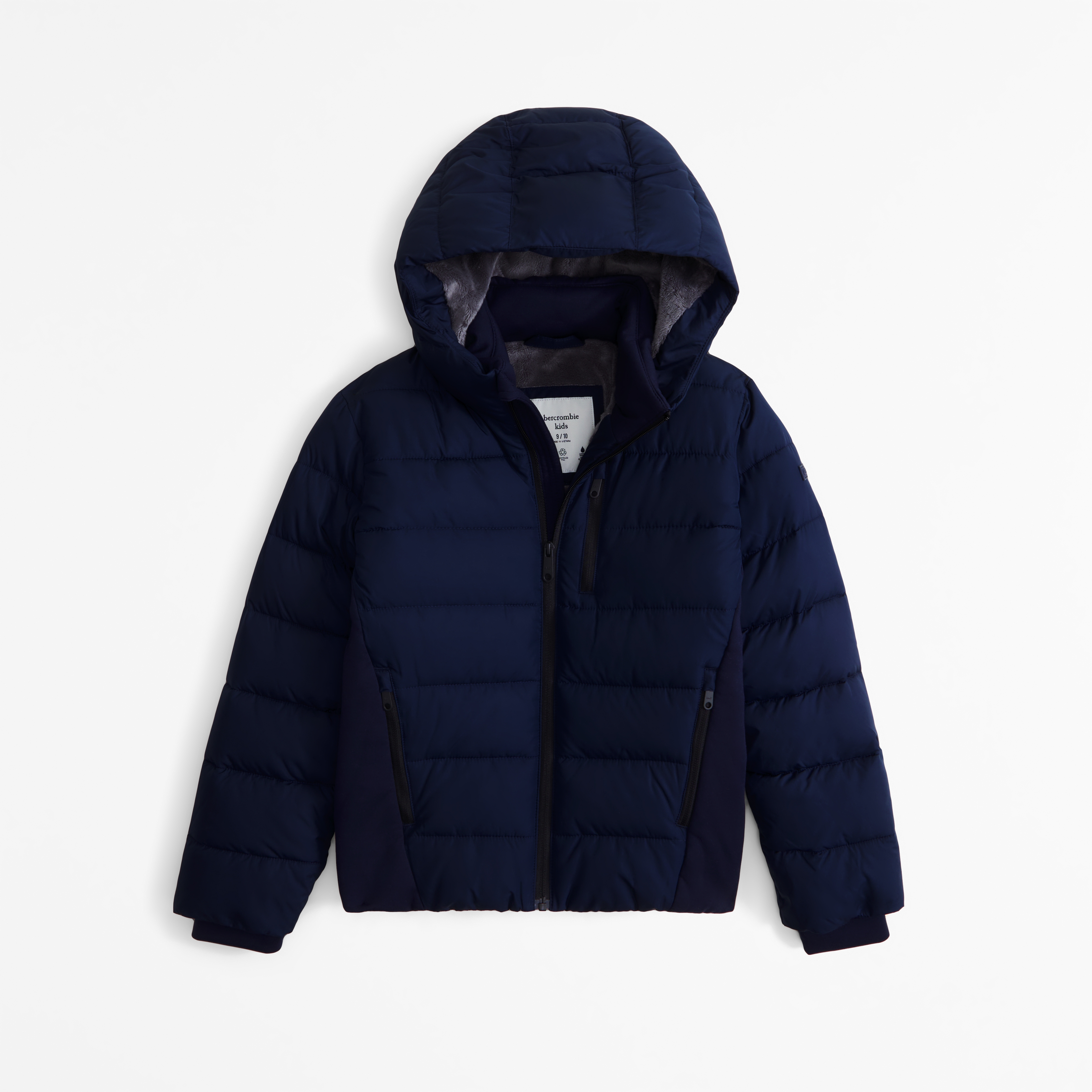 A&F 2024 navy down puffer coat