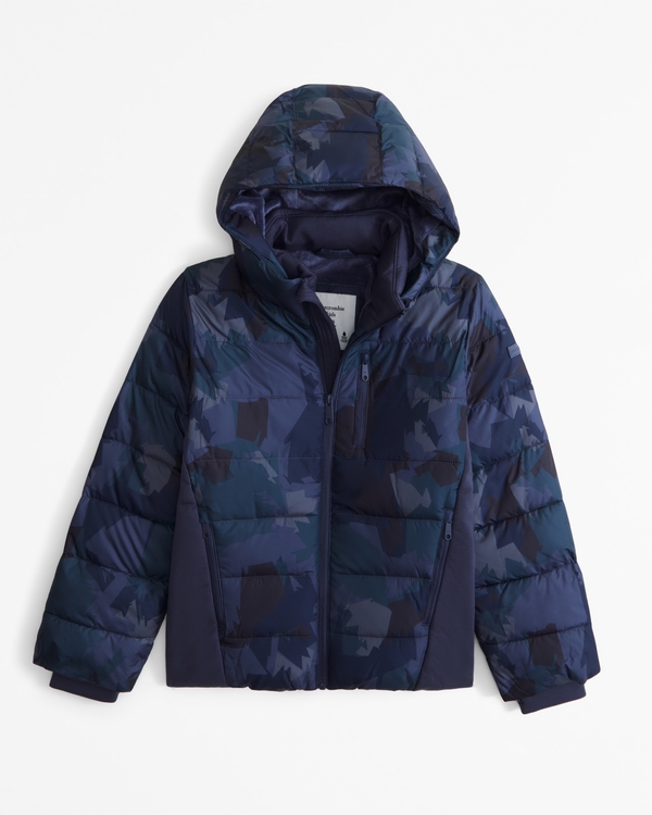 a&f performance puffer, Blue Pattern