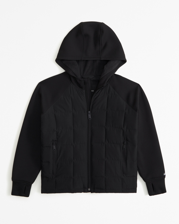 a&f lightweight puffer, Black