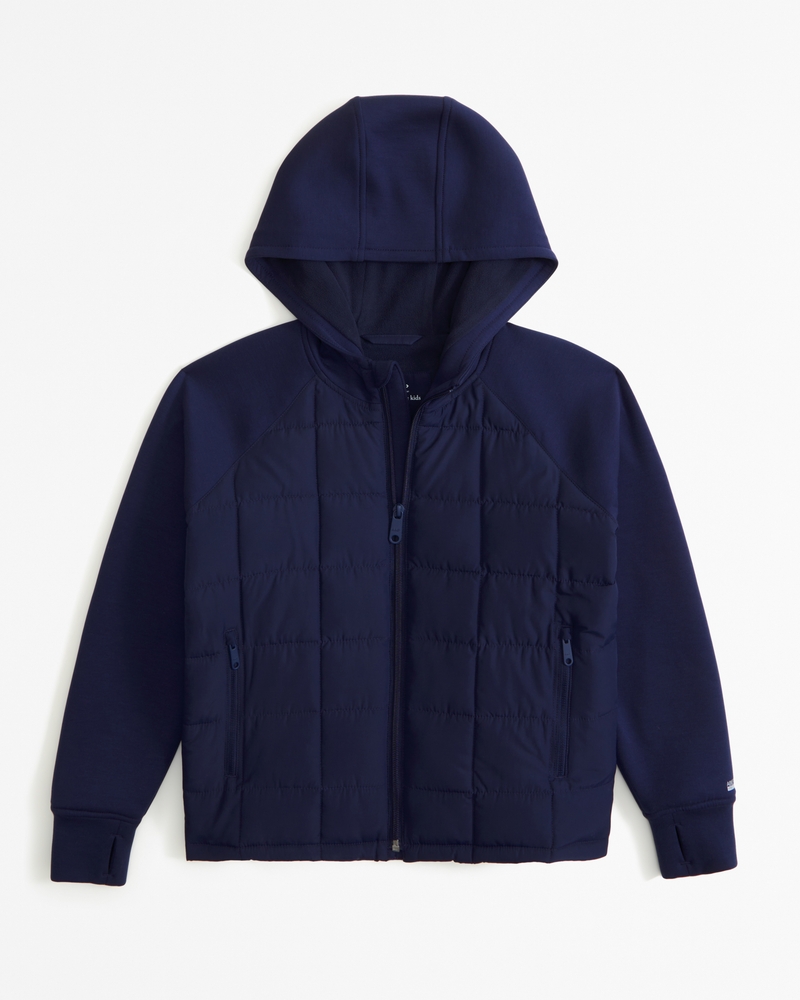 A&F 2024 navy down puffer coat