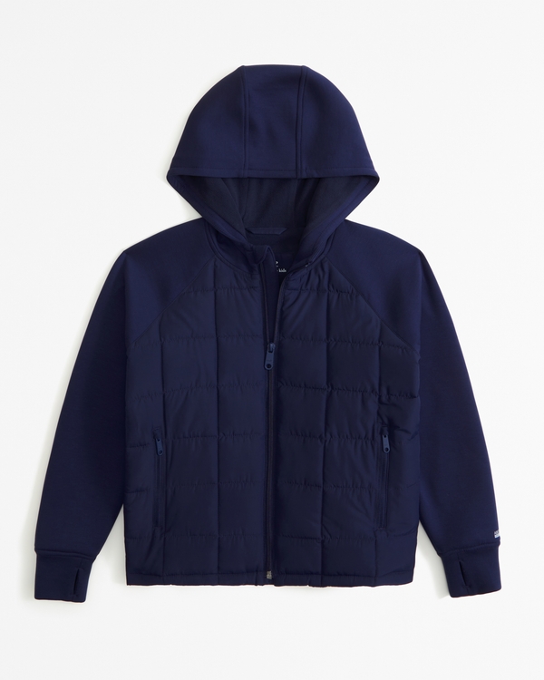 a&f lightweight puffer, Navy