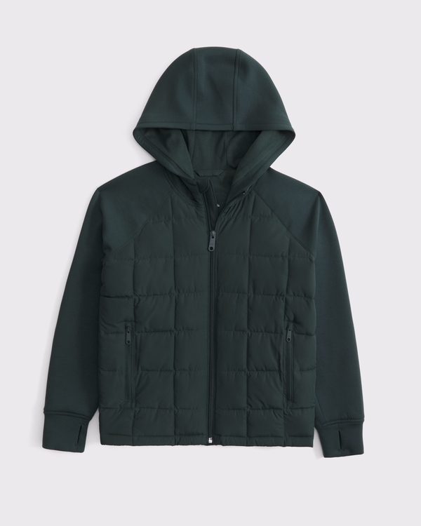 a&f lightweight puffer, Dark Spruce view 1