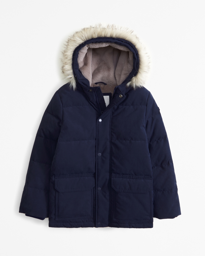 New Abercrombie & Fitch buy Navy Parka L