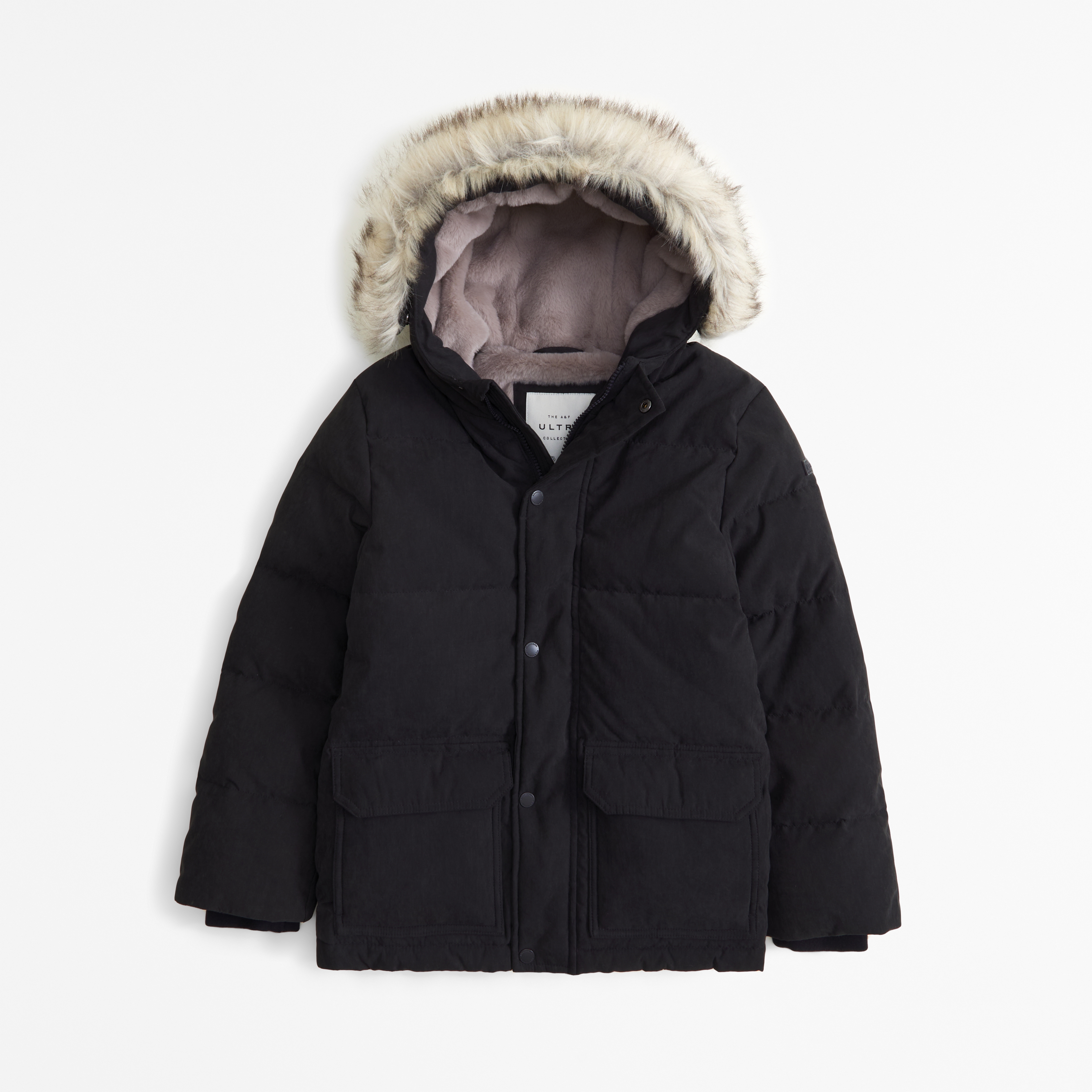 Boys fur parka online