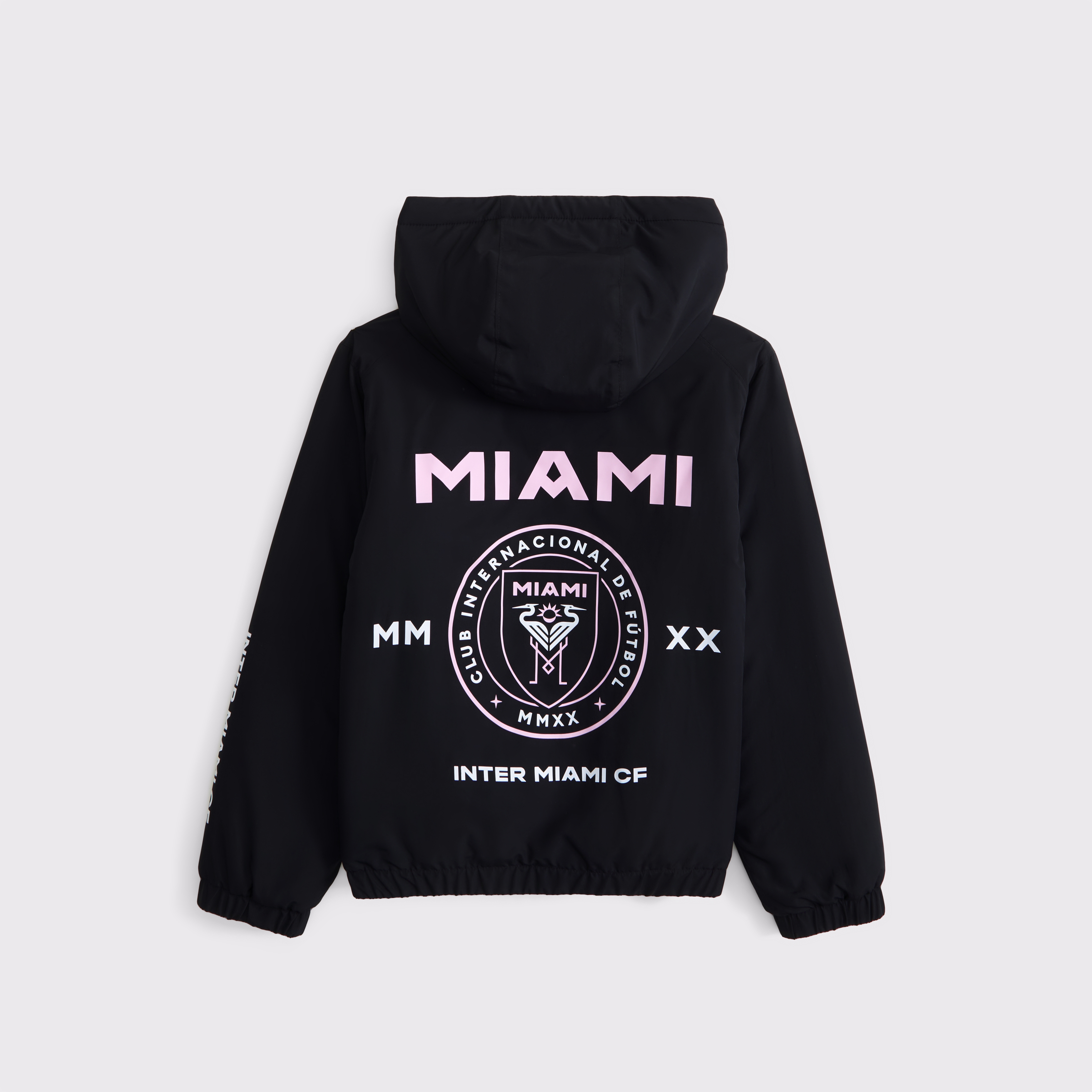 Abercrombie & Fitch Inter Miami Cf Windbreaker In Black