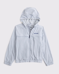 Cortavientos de nailon con logo