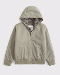 hooded workwear jacket