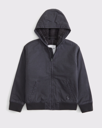 hooded workwear jacket
