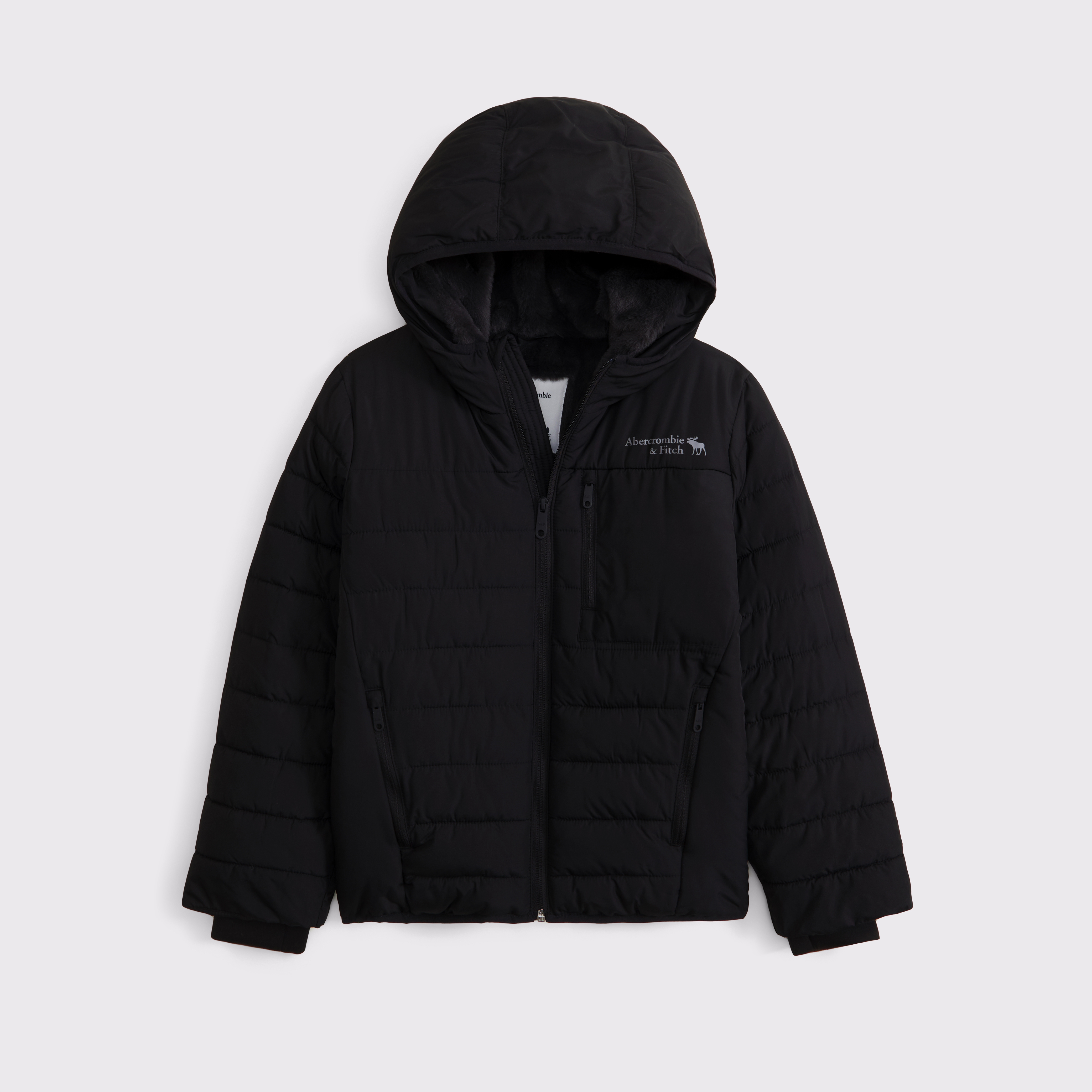 Abercrombie & Fitch Kids' Cozy Performance Puffer In Black