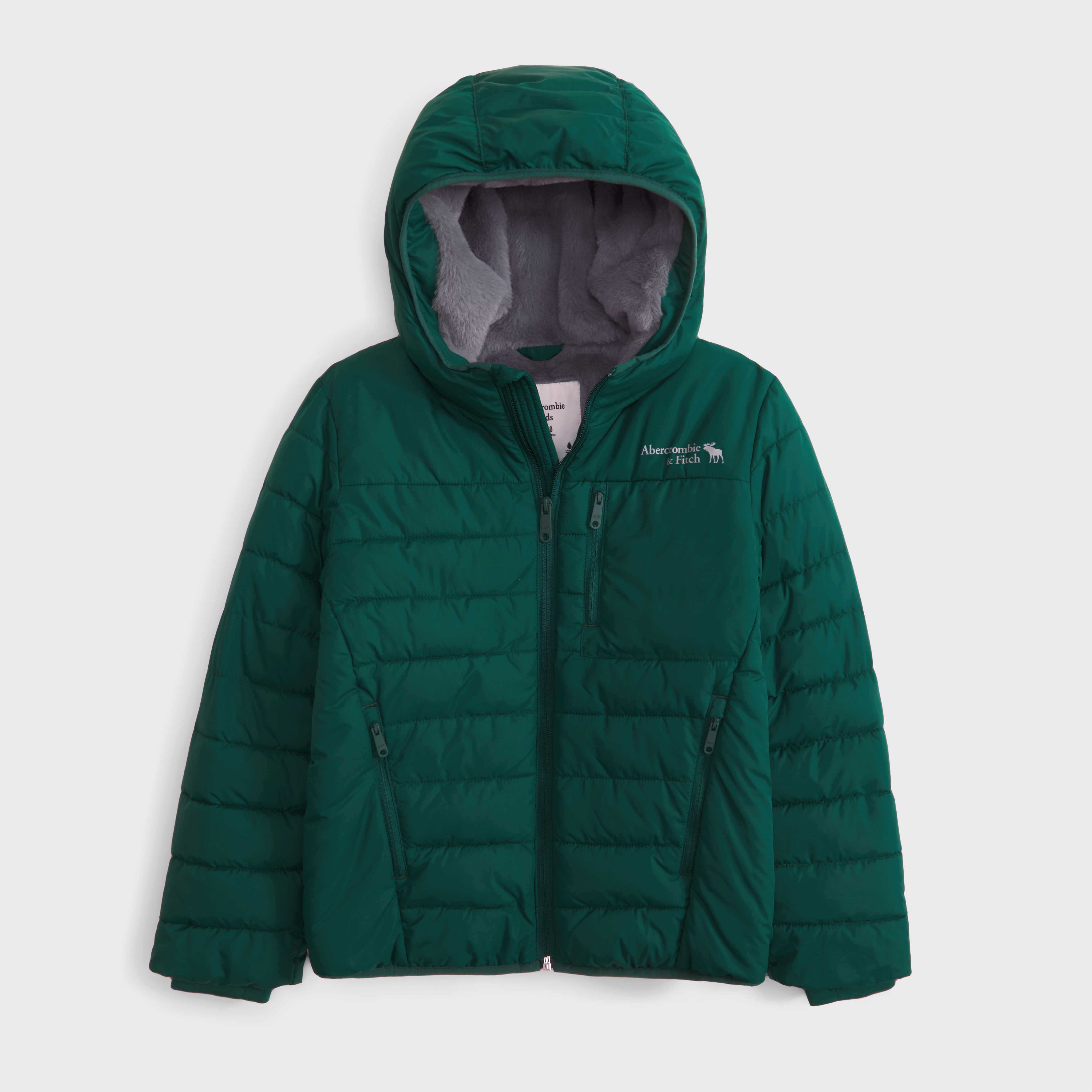 Abercrombie & Fitch Kids' Cozy Performance Puffer In Green