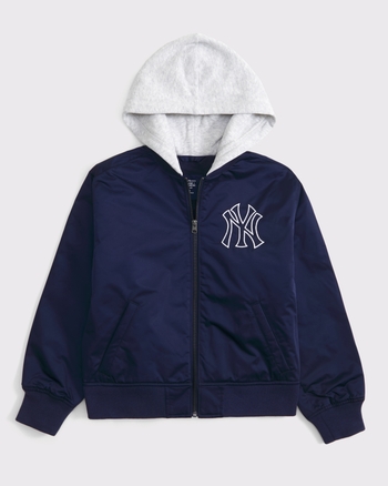 new york yankees hooded bomber jacket from Abercrombie & Fitch - $79.99