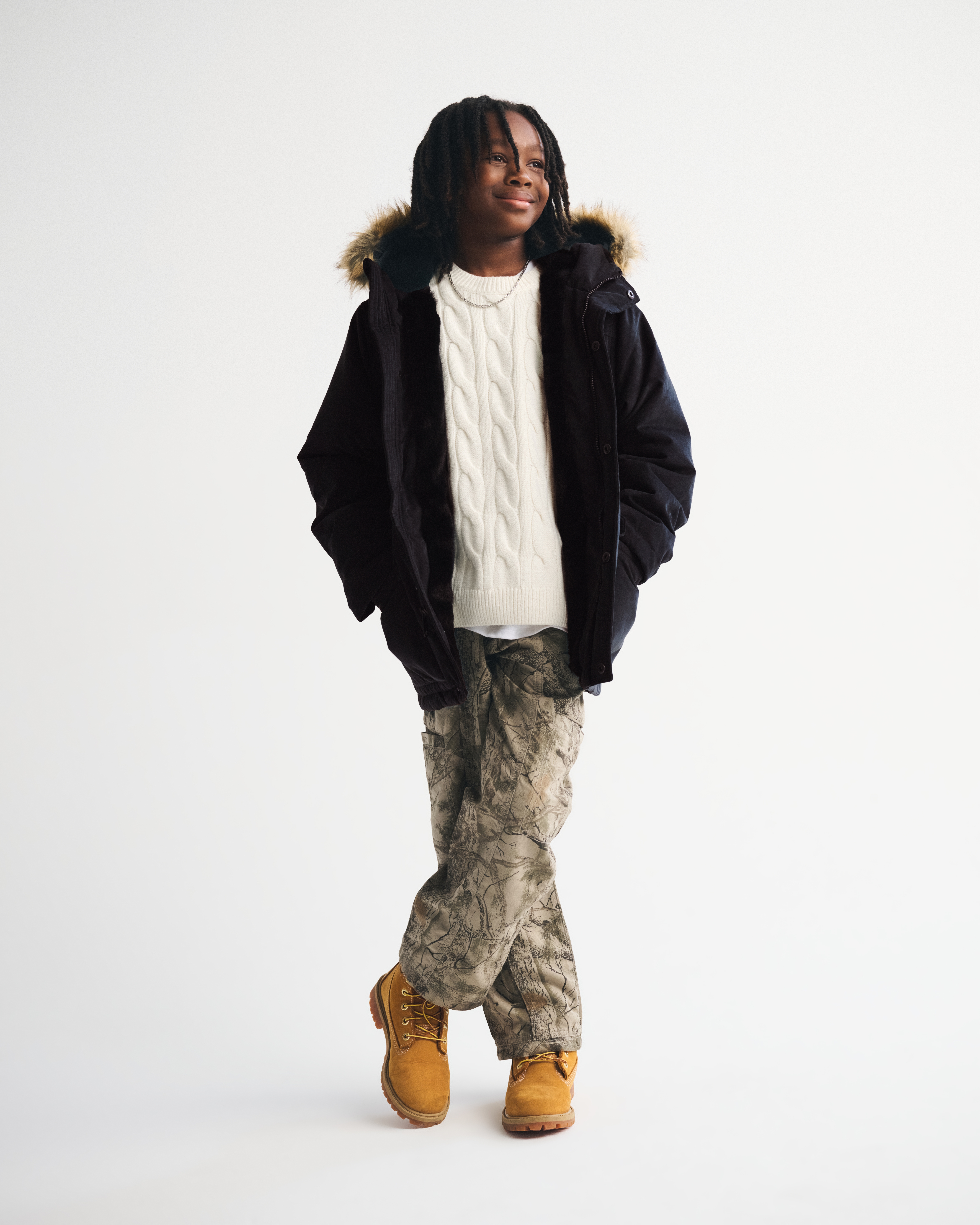 Abercrombie & Fitch Kids' A&f Ultra Parka In Black