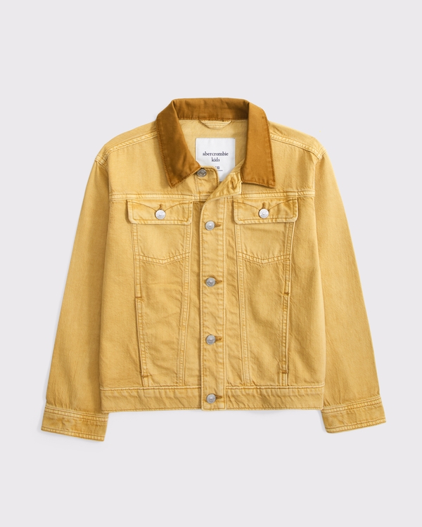 trucker jacket, Khaki view 2