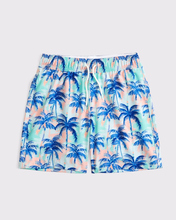 swim trunks, Blue Palm Trees view 1