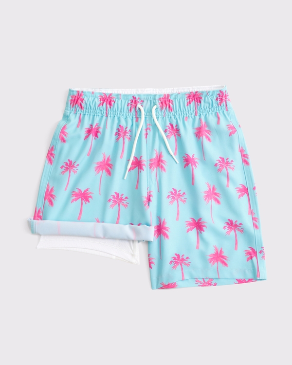 swim trunks, Turquoise Palm Trees view 2