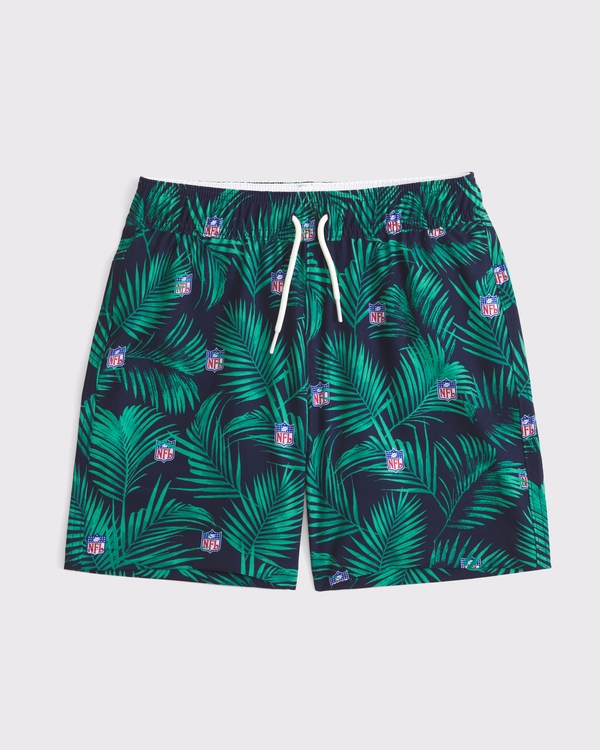 nfl swim trunks, Navy Palms view 1