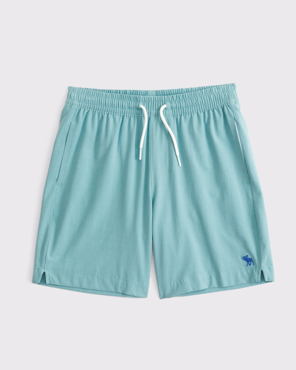 a&f hybrid swim trunks, Turquoise view 1