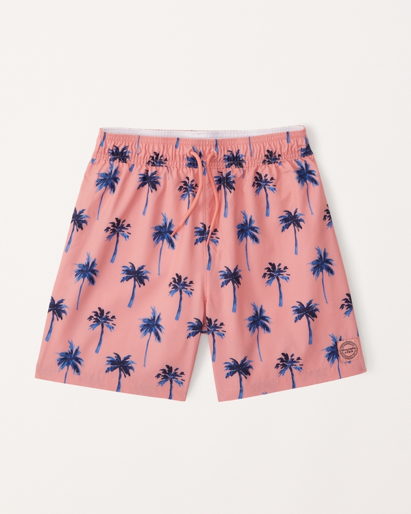 swim trunks, Coral Pattern