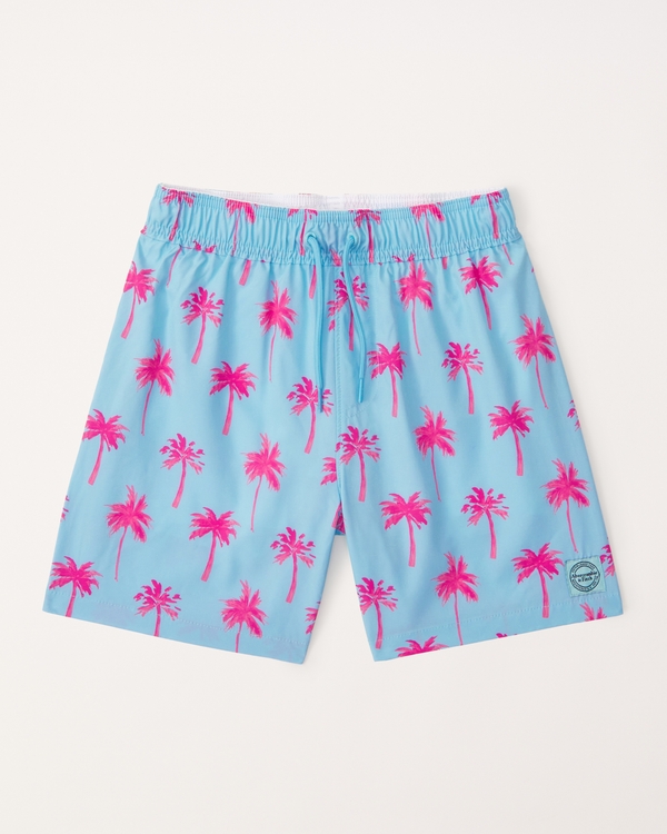 swim trunks, Blue And Pink Pattern