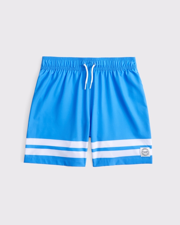 maillot de bain, Rayé Bleu view 1