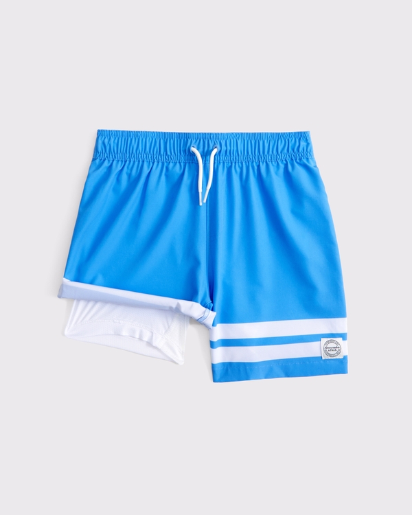 maillot de bain, Rayé Bleu view 2