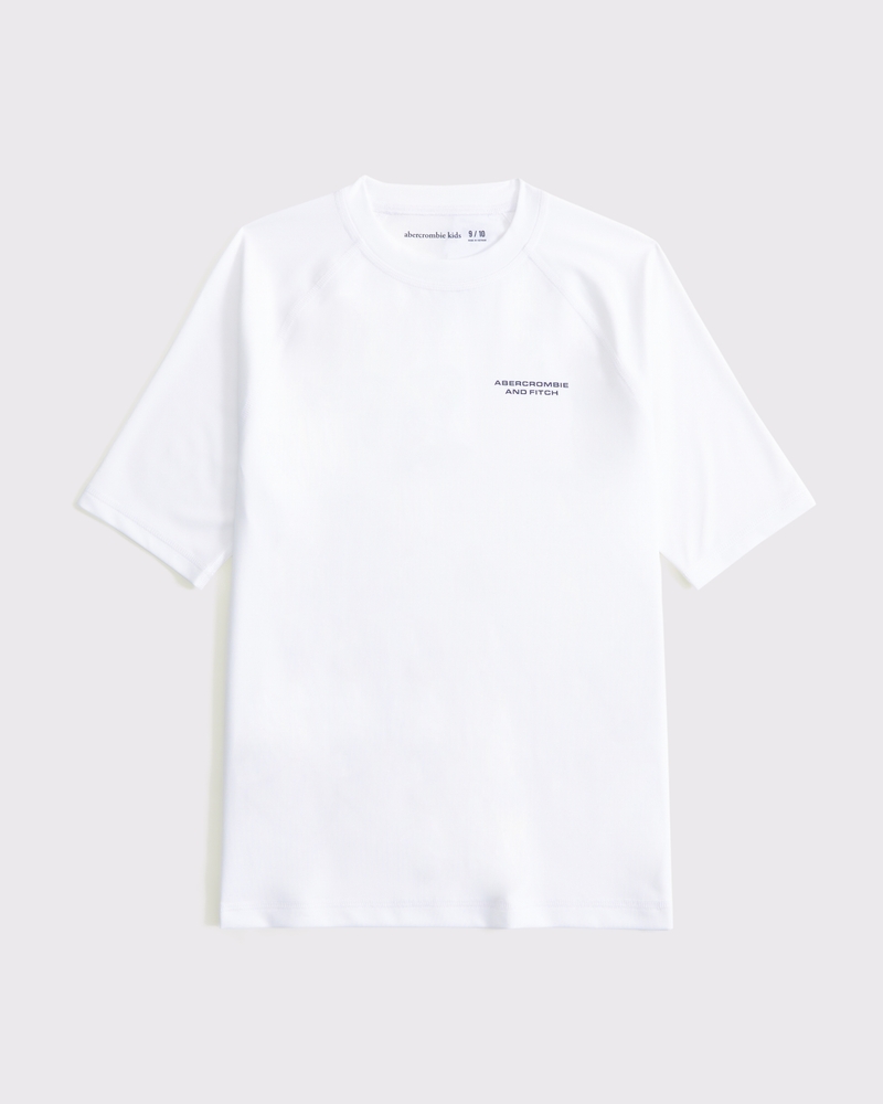 short-sleeve linen-blend icon shirt