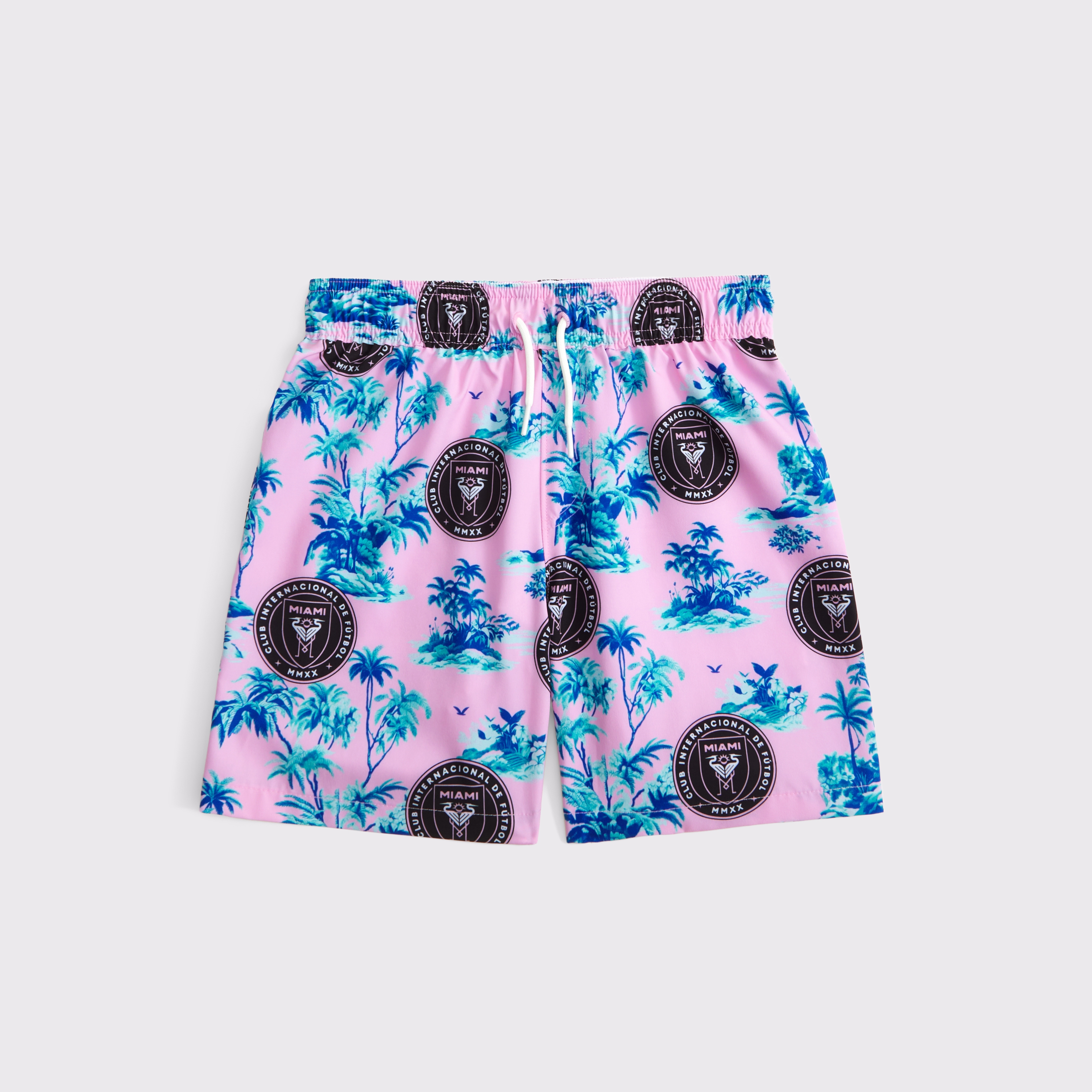 Abercrombie & Fitch Kids' Inter Miami Cf Swim Trunks In Multi