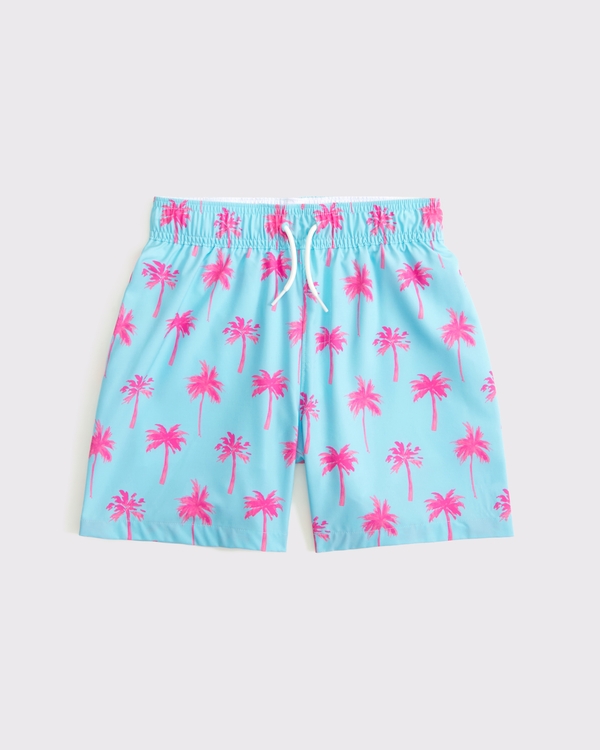 swim trunks, Turquoise Palm Tree view 1