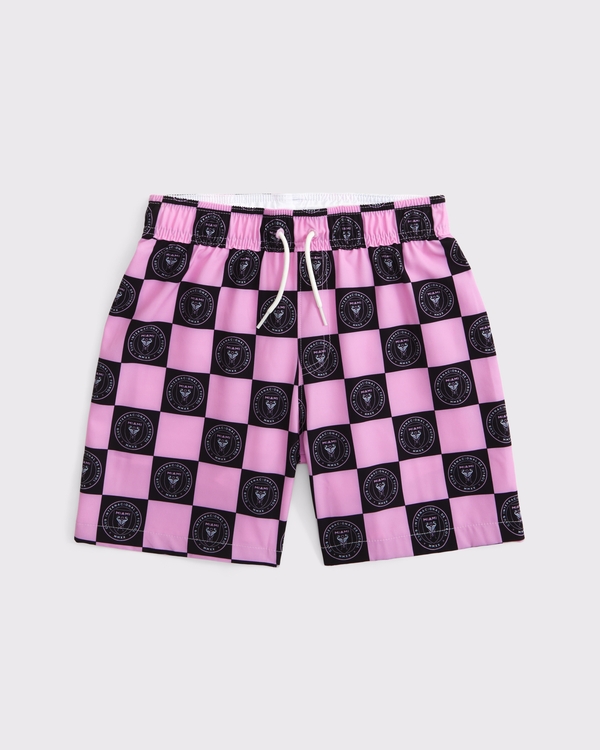 inter miami cf swim trunks, Pink Pattern view 1