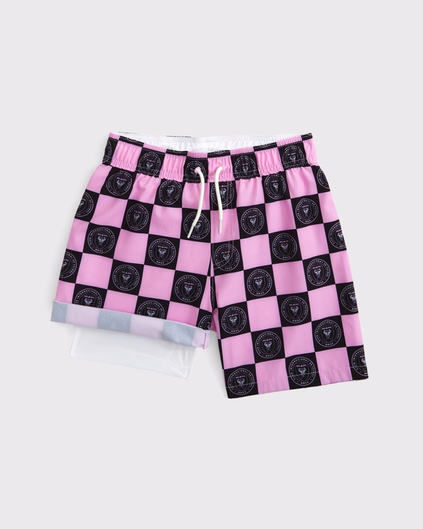 inter miami cf swim trunks, Pink Pattern view 2