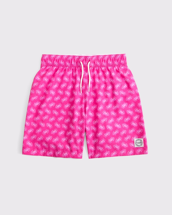 swim trunks, Pink Pattern view 1