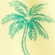 yellow palm pattern