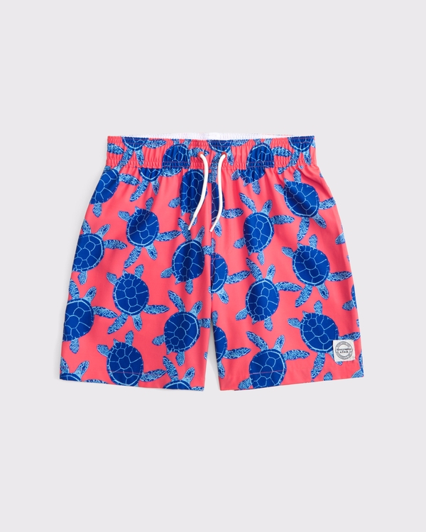 swim trunks, Coral Pattern view 1
