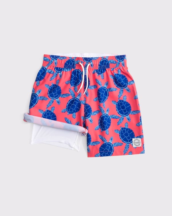 swim trunks, Coral Pattern view 2