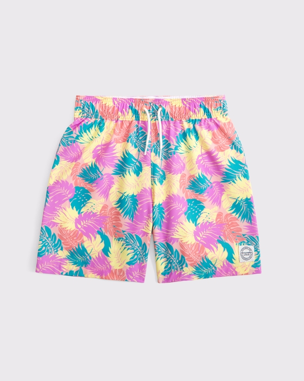 swim trunks, Tropical Pattern view 1