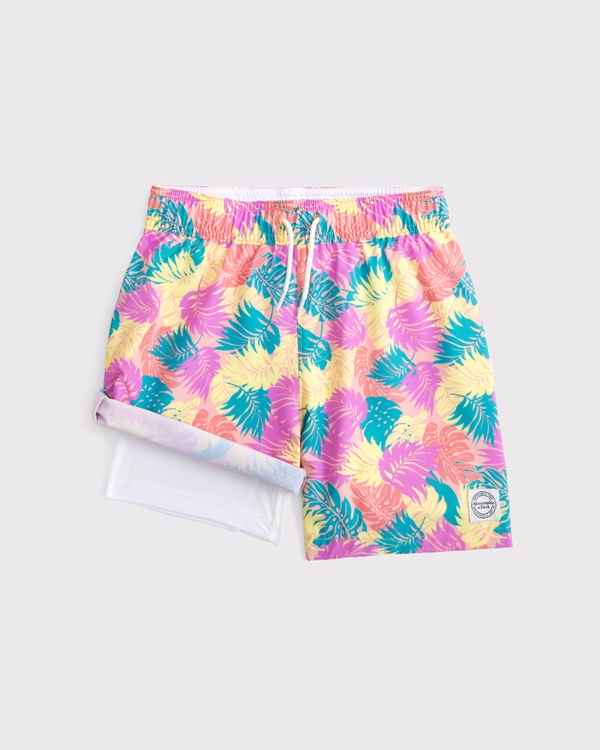 swim trunks, Tropical Pattern view 2