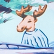 blue moose pattern