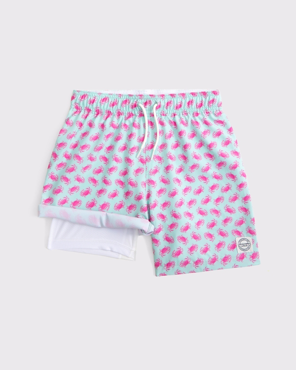swim trunks, Crab Pattern view 2