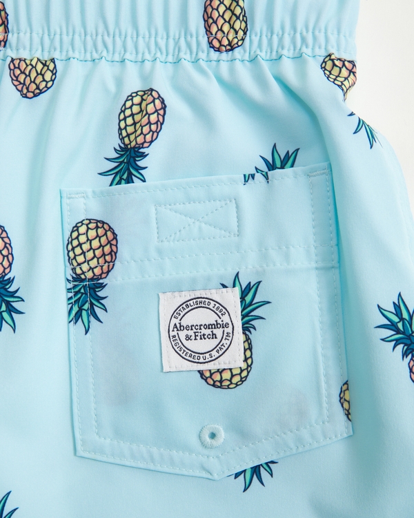 swim trunks, Light Blue Pattern view 2