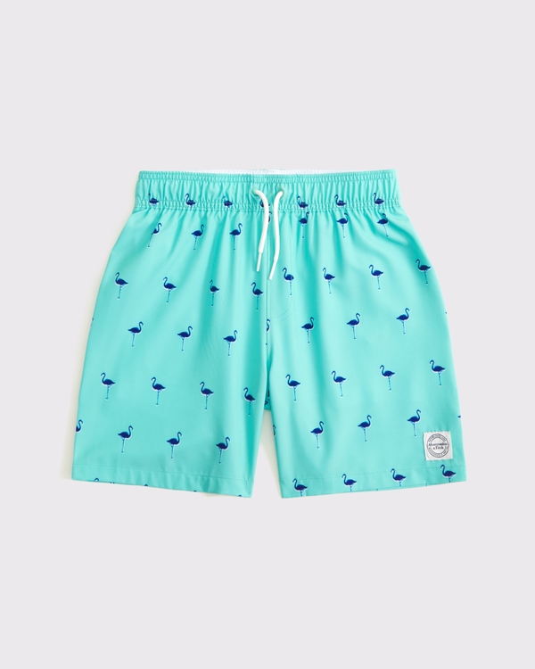 swim trunks, Green Flamingo view 1