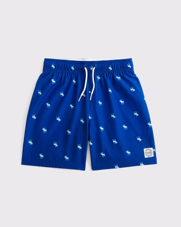 icon swim trunks, Blue Pattern view 1