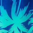 blue dye palm pattern
